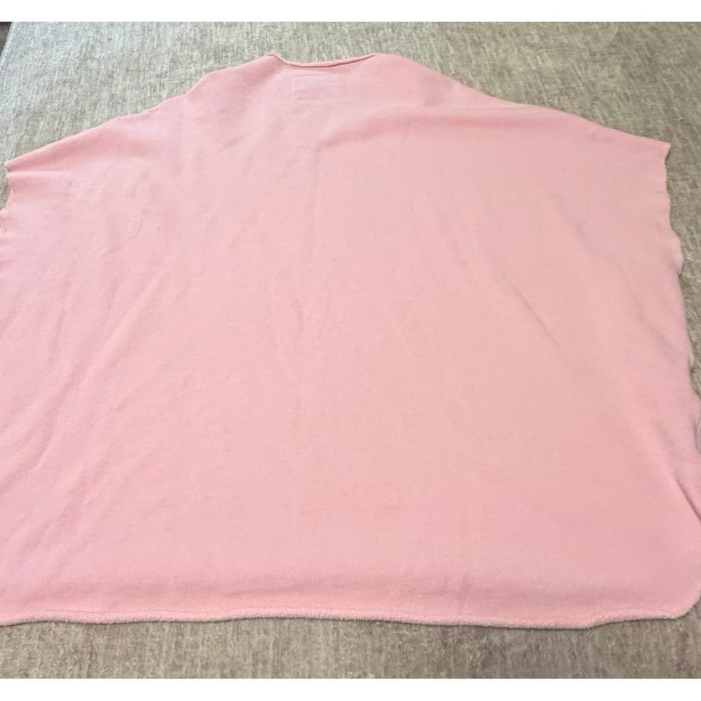Frank & Eileen Tee Lab Capelet Pink Oversized Capelet Sweatshirt Top One Size - Picture 7 of 7